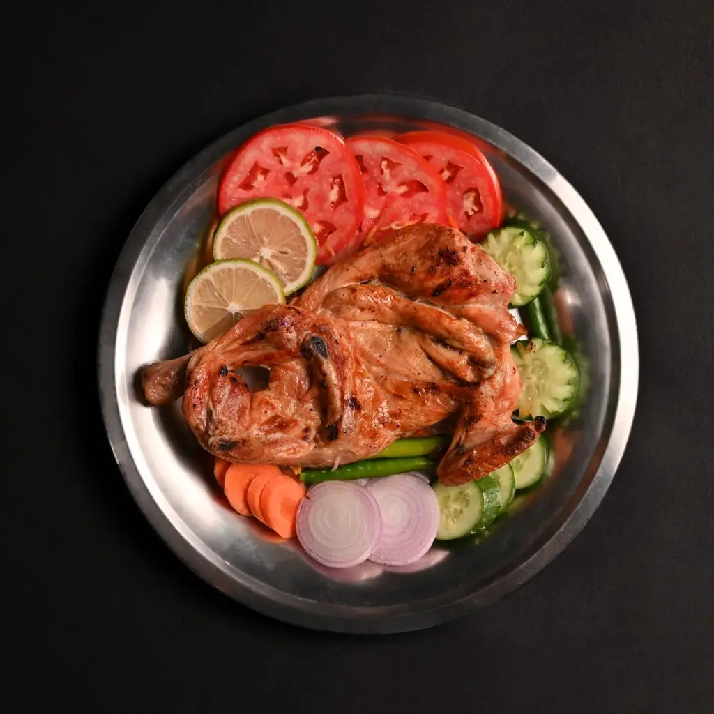 Grilled Chicken on Charcoal